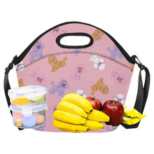 Load image into Gallery viewer, Colorful Poodles Love Neoprene Lunch Bag-7