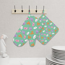 Load image into Gallery viewer, Colorful Poodles Love Oven Gloves-Kitchen Decor-2