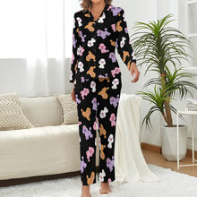 Load image into Gallery viewer, Colorful Poodles Love Pajamas Set for Women-Pajamas-Apparel, Christmas, Dog Mom Gifts, Pajamas, Poodle-10