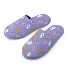 Load image into Gallery viewer, Colorful Poodles Love Women's Cotton Mop Slippers-30