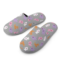 Load image into Gallery viewer, Colorful Poodles Love Women's Cotton Mop Slippers-38