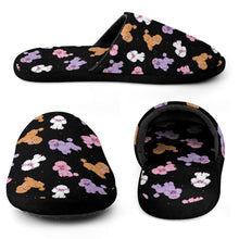 Load image into Gallery viewer, Colorful Poodles Love Women's Cotton Mop Slippers-41