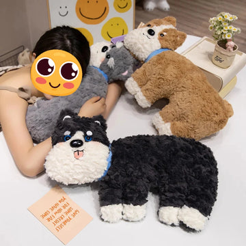 Comfort Cuddles Schnauzer Stuffed Animal Plush Toy Pillow