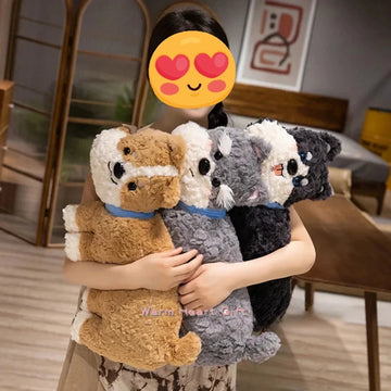 Comfort Cuddles Schnauzer Stuffed Animal Plush Toy Pillow