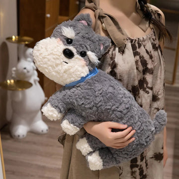 Comfort Cuddles Schnauzer Stuffed Animal Plush Toy Pillow Gray 50cm 2 360x