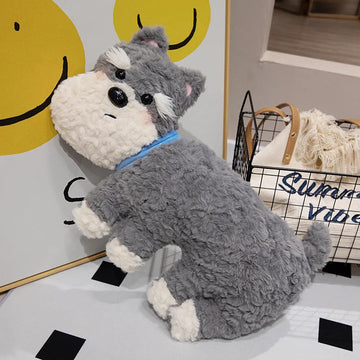 Comfort Cuddles Schnauzer Stuffed Animal Plush Toy Pillow