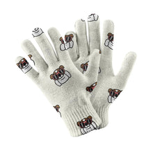 Load image into Gallery viewer, Coolest English Bulldog Love Touch Screen Gloves-Accessories-Accessories,Dog Dad Gifts,Dog Mom Gifts,English Bulldog,Gloves-White-1