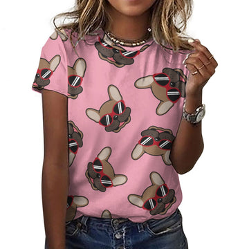 Coolest Fawn French Bulldog Love All Over Print Womens Cotton T Shirt 4 Colors 360x