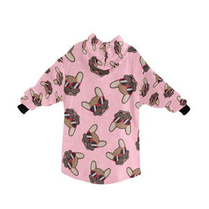 Coolest Fawn French Bulldog Love Blanket Hoodie for Women-Apparel-Apparel, Blankets-7