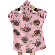 Load image into Gallery viewer, Coolest Fawn French Bulldog Love Blanket Hoodie for Women-Apparel-Apparel, Blankets-9