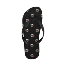 Load image into Gallery viewer, Coolest Pug Love Unisex Slippers - 9 Colors-Footwear-Accessories,Dog Dad Gifts,Dog Mom Gifts,Pug,Slippers-Midnight Black-S-11
