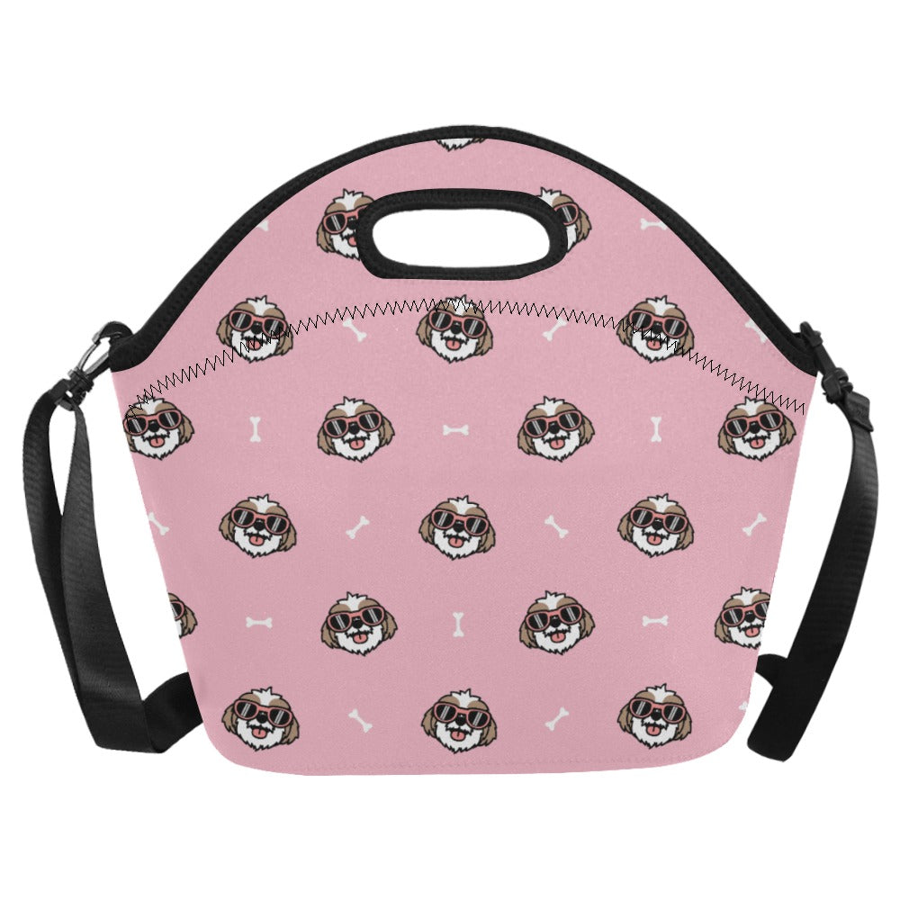 Coolest Shih Tzu Love Neoprene Lunch Bag-7