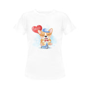 Corgi and Bicycles Love Women's T-Shirt-Apparel-Apparel, Corgi, Shirt, T Shirt-3