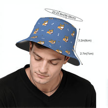 Load image into Gallery viewer, Corgi Bliss Bucket Hat-Hats &amp; Caps-Accessories,Corgi,Dog Dad Gifts,Dog Mom Gifts,Hats-43