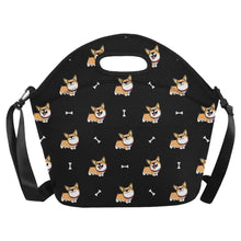 Load image into Gallery viewer, Corgi Bliss Neoprene Lunch Bag-Accessories-Accessories,Bags,Corgi,Dog Dad Gifts,Dog Mom Gifts,Lunch Bags-12