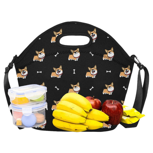 Corgi Bliss Neoprene Lunch Bag-Accessories-Accessories,Bags,Corgi,Dog Dad Gifts,Dog Mom Gifts,Lunch Bags-13