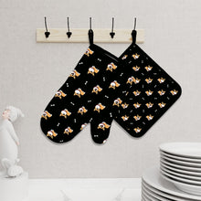 Load image into Gallery viewer, Corgi Bliss Oven Mitts and Pot Holders Set-Kitchen Decor-6