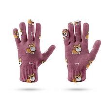 Load image into Gallery viewer, Corgi Bliss Touch Screen Gloves-Accessories-Accessories,Corgi,Dog Dad Gifts,Dog Mom Gifts,Gloves-10