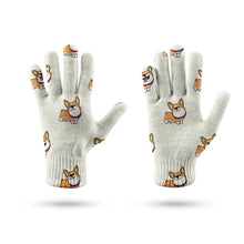 Load image into Gallery viewer, Corgi Bliss Touch Screen Gloves-Accessories-Accessories,Corgi,Dog Dad Gifts,Dog Mom Gifts,Gloves-9
