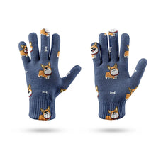 Load image into Gallery viewer, Corgi Bliss Touch Screen Gloves-Accessories-Accessories,Corgi,Dog Dad Gifts,Dog Mom Gifts,Gloves-11