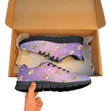 Load image into Gallery viewer, Corgi Bliss Women's Breathable Sneakers - 7 Gradients-18
