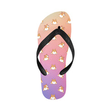 Load image into Gallery viewer, Corgi Bum Delight Unisex Slippers - 7 Gradients-CornflowerBlue6-S-11
