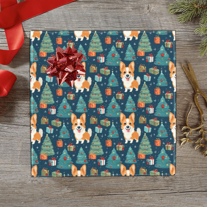 Corgi Christmas Celebration Gift Wrapping Paper - 2 Rolls-Christmas Ornament-Christmas,Corgi,Wrapping Paper-3
