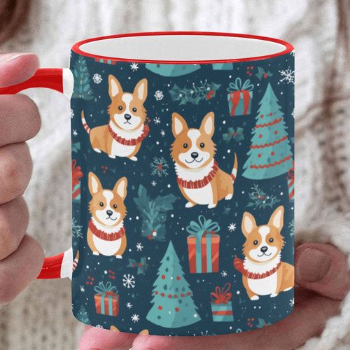 Corgi Christmas Festivity Coffee Mug-White7-ONE SIZE-1