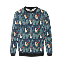 Load image into Gallery viewer, Corgi Christmas Tree Mosaic Christmas Fuzzy Sweatshirt for Men-Apparel-Apparel, Christmas, Corgi, Dog Dad Gifts, Sweatshirt-3