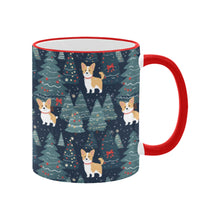 Load image into Gallery viewer, Corgi Christmas Tree Mosaic Christmas Mug-4
