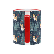 Load image into Gallery viewer, Corgi Christmas Tree Mosaic Christmas Mug-6