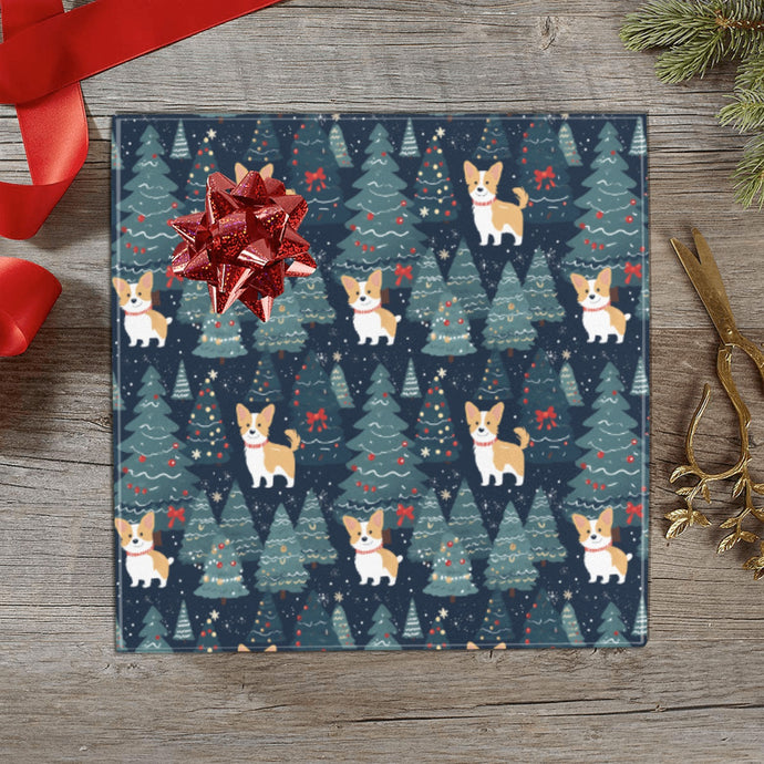 Corgi Christmas Tree Mosaic Gift Wrapping Paper - 2 Rolls-Christmas Ornament-Christmas,Corgi,Wrapping Paper-1
