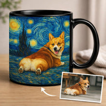 Load image into Gallery viewer, Personalized Starry Night Artwork Corgi Coffee Mug-Mug-Corgi,Dog Dad Gifts,Dog Memorial Gifts,Dog Mom Gifts,Mugs,Personalize Artwork-10