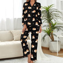 Load image into Gallery viewer, Corgi Cozy Curves Pajamas Set for Women-36