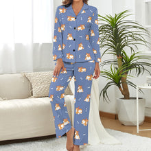 Load image into Gallery viewer, Corgi Cozy Curves Pajamas Set for Women-18