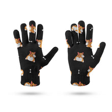 Load image into Gallery viewer, Corgi Cozy Curves Touch Screen Gloves-Accessories-Accessories,Dog Dad Gifts,Dog Mom Gifts,Gloves-13