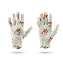 Load image into Gallery viewer, Corgi Cozy Curves Touch Screen Gloves-Accessories-Accessories,Dog Dad Gifts,Dog Mom Gifts,Gloves-9