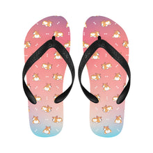 Load image into Gallery viewer, Corgi Cozy Curves Unisex Slippers - 7 Gradients-Footwear-Accessories,Corgi,Dog Dad Gifts,Dog Mom Gifts,Slippers-5