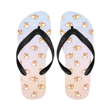 Load image into Gallery viewer, Corgi Cozy Curves Unisex Slippers - 7 Gradients-Footwear-Accessories,Corgi,Dog Dad Gifts,Dog Mom Gifts,Slippers-7