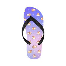 Load image into Gallery viewer, Corgi Cozy Curves Unisex Slippers - 7 Gradients-Footwear-Accessories,Corgi,Dog Dad Gifts,Dog Mom Gifts,Slippers-13
