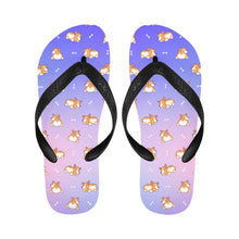 Load image into Gallery viewer, Corgi Cozy Curves Unisex Slippers - 7 Gradients-Footwear-Accessories,Corgi,Dog Dad Gifts,Dog Mom Gifts,Slippers-1