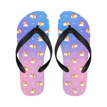 Load image into Gallery viewer, Corgi Cozy Curves Unisex Slippers - 7 Gradients-Footwear-Accessories,Corgi,Dog Dad Gifts,Dog Mom Gifts,Slippers-2