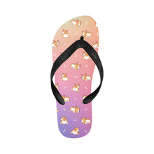 Load image into Gallery viewer, Corgi Cozy Curves Unisex Slippers - 7 Gradients-Footwear-Accessories,Corgi,Dog Dad Gifts,Dog Mom Gifts,Slippers-Tropical Radiance-S-20