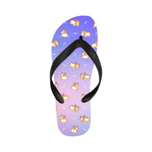 Load image into Gallery viewer, Corgi Cozy Curves Unisex Slippers - 7 Gradients-Footwear-Accessories,Corgi,Dog Dad Gifts,Dog Mom Gifts,Slippers-Lavender Bliss-S-12