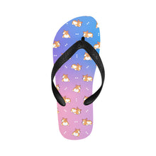 Load image into Gallery viewer, Corgi Cozy Curves Unisex Slippers - 7 Gradients-Footwear-Accessories,Corgi,Dog Dad Gifts,Dog Mom Gifts,Slippers-Neon Dream-S-14
