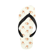 Load image into Gallery viewer, Corgi Cozy Curves Unisex Slippers - 7 Gradients-Footwear-Accessories,Corgi,Dog Dad Gifts,Dog Mom Gifts,Slippers-Ivory White-S-26
