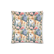 Load image into Gallery viewer, Corgi Garden Majesty Throw Pillow Covers-Cushion Cover-Corgi, Home Decor, Pillows-4