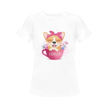 Load image into Gallery viewer, Corgi Girl Love Women&#39;s T-Shirt - 5 Designs-Apparel-Apparel, Corgi, Shirt, T Shirt-10