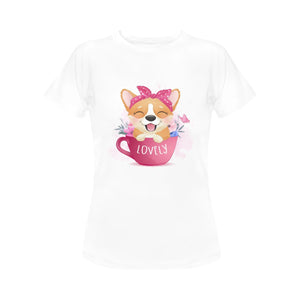 Corgi Girl Love Women's T-Shirt - 5 Designs-Apparel-Apparel, Corgi, Shirt, T Shirt-10