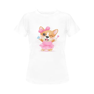 Corgi Girl Love Women's T-Shirt - 5 Designs-Apparel-Apparel, Corgi, Shirt, T Shirt-6